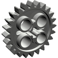 Lego ozubené kolo 24 zubů, tmavě šedá (4141308, 4179753)